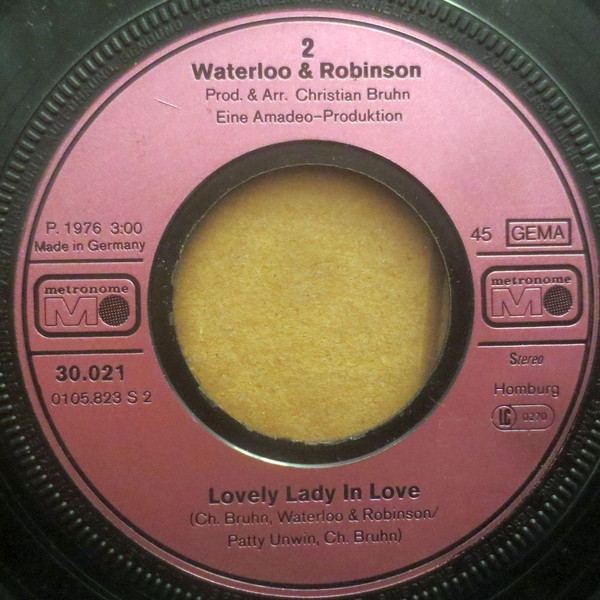 Cover zu Waterloo & Robinson - My My My | 1976 | Vinyl, 45 RPM, 7