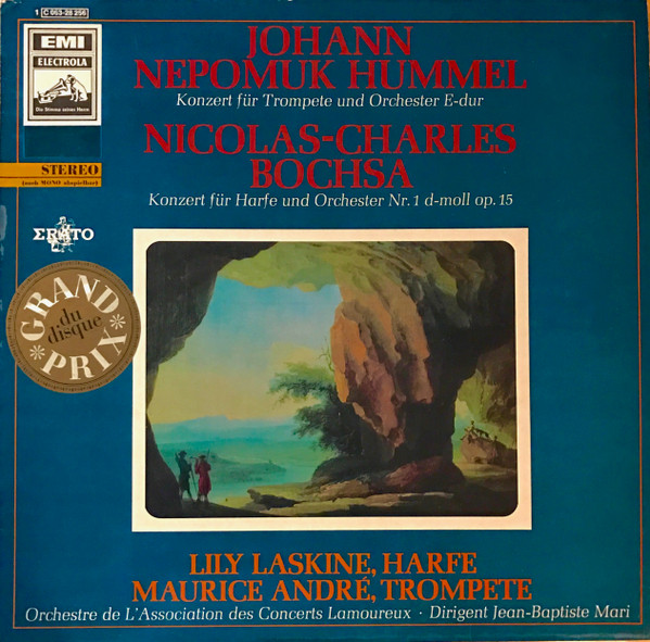 Bild Johann Nepomuk Hummel, Robert-Nicholas-Charles Bochsa – Konzert Für Trompete Und Orchester E-Dur / Konzert Für Harfe Und Trompete Nr. 1 D-Moll Op. 15 | Vinyl, LP, Stereo | Classical Schallplatten Ankauf