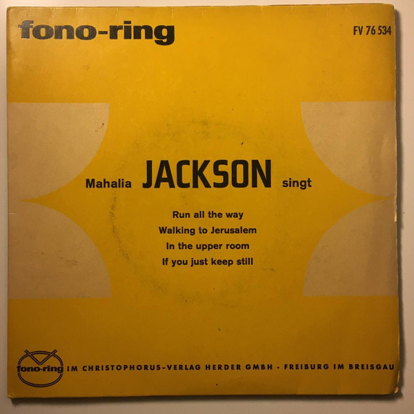 Bild Mahalia Jackson – Mahalia Jackson Singt | Vinyl, 45 RPM, 7″, EP | Folk, World, & Country | Germany Schallplatten Ankauf