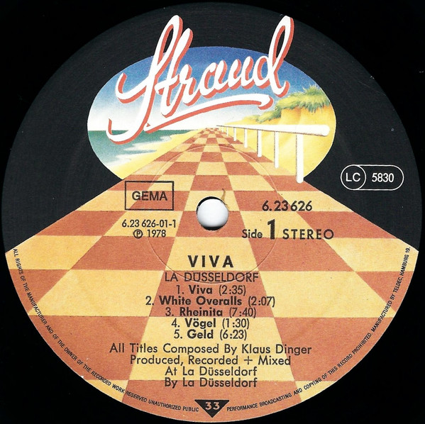Cover zu La Düsseldorf - Viva | 1978 | Vinyl, LP, Album, Stereo | Electronic, Rock | Germany