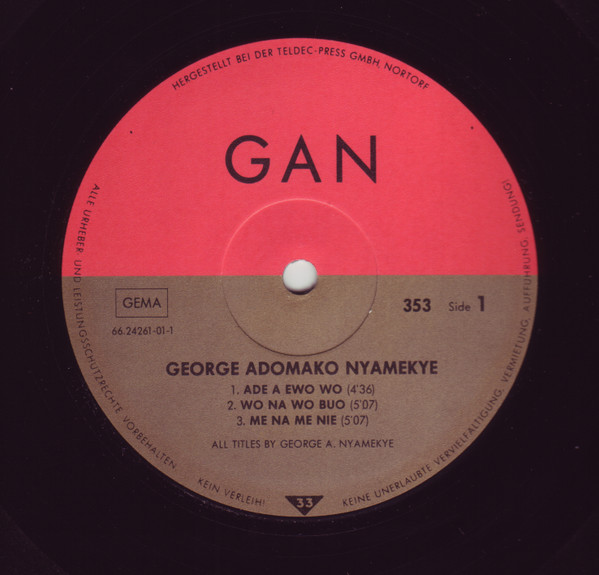 Cover zu Adomako Nyamekye Et The Wips - Thanks To God | Vinyl, LP, Album | Folk, World, & Country | France