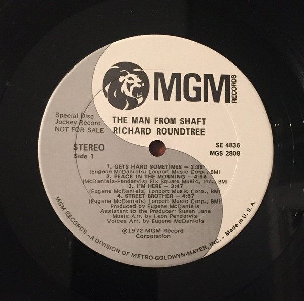 Cover zu Richard Roundtree - The Man From Shaft | 1972 | Vinyl, LP, Album, Promo | Jazz, Funk / Soul | US