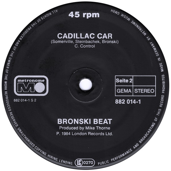 Cover zu Bronski Beat - Why? | 1984 | Vinyl, 12