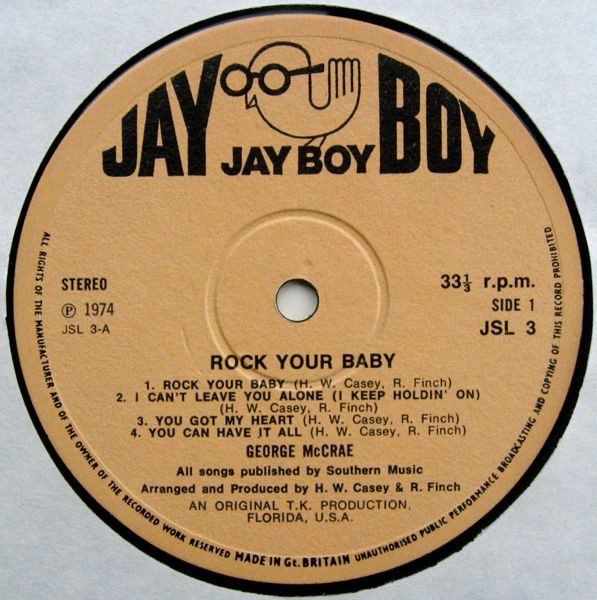 Cover zu George McCrae - Rock Your Baby | 1974 | Vinyl, LP, Album, Stereo | Funk / Soul, Pop | UK