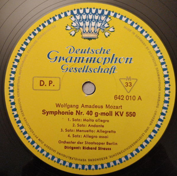 Cover zu Wolfgang Amadeus Mozart - Richard Strauss, Karl Böhm - Symphonie Nr. 40 G-Moll KV 550 | 1968 | Vinyl, LP, Special Edition, Compilation | Classical | Germany