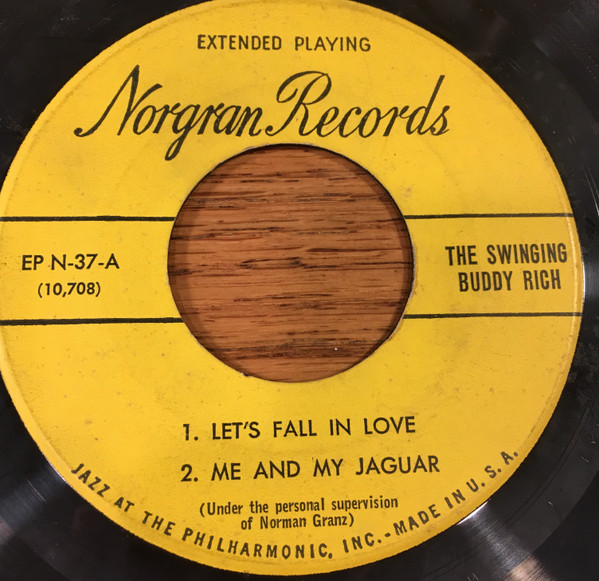 Bild Buddy Rich – The Swinging Buddy Rich | 1955 | Vinyl, 45 RPM, 7″, EP | Jazz, Blues | US Schallplatten Ankauf