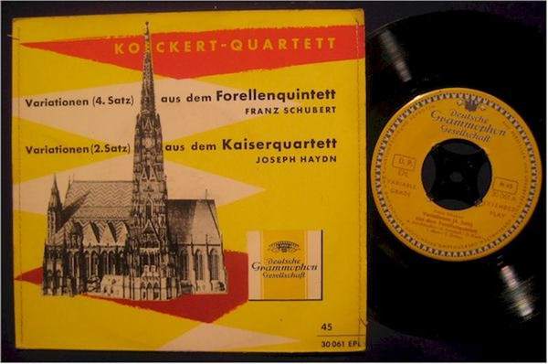 Bild Franz Schubert / Joseph Haydn, Koeckert-Quartett, Adrian Aeschbacher – Variationen Aus Dem Forellenquintett Op. 114 / Variationen Aus Dem Kaiserquartett Op. 76 Nr. 3 | 1955 | Classical Schallplatten Ankauf