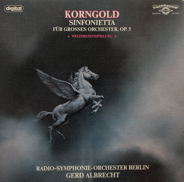 Bild Erich Wolfgang Korngold, Radio-Symphonie-Orchester Berlin, Gerd Albrecht – Sinfonietta Für Grosses Orchester, Op. 5 (Weltersteinspielung) | Vinyl, LP, Album | Classical | Germany Schallplatten Ankauf