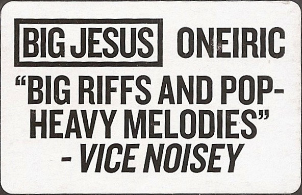 Cover zu Big Jesus (2) - Oneiric | 2016 | CD, Album | Rock | UK, Europe & US