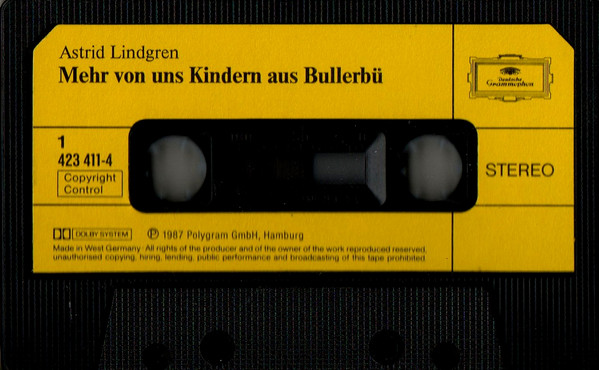 Cover zu Astrid Lindgren, Wolfgang Buresch - Mehr Von Uns Kindern Aus Bullerbü | 1987 | Cassette | Non-Music | Germany