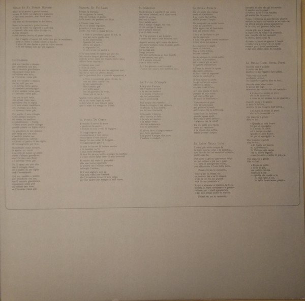 Cover zu Angelo Branduardi - La Pulce D'Acqua | 1979 | Vinyl, LP, Album | Folk, World, & Country | France