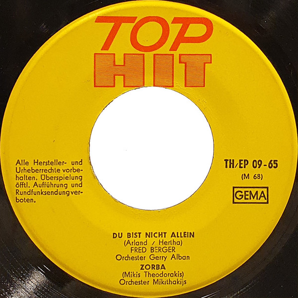 Cover zu Peter Garner / Orchester Mikithakijs / The Rockernors / Fred Berger - Fräulein Wunderbar / Zorba / Satisfaction / Du Bist Nicht Allein | 1965 | Vinyl, 45 RPM, 7