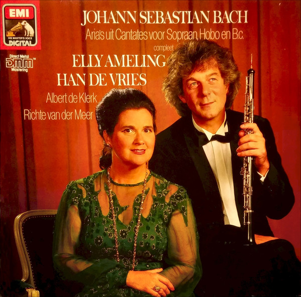 Bild Johann Sebastian Bach – Elly Ameling, Han de Vries, Albert De Klerk, Richte van der Meer – Aria’s Uit Cantates Voor Sopraan, Hobo En B.c. (Compleet) | 1984 | Vinyl, LP | Classical Schallplatten Ankauf