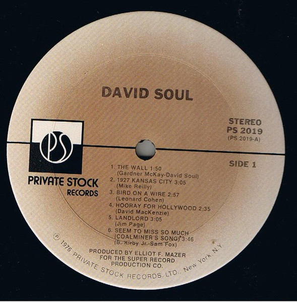 Cover zu David Soul - David Soul | 1976 | Vinyl, LP, Album, Stereo | Rock | US