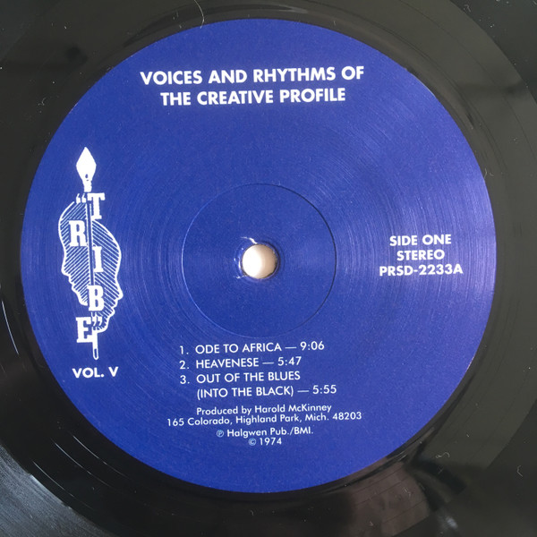 Cover zu Harold McKinney - Voices And Rhythms Of The Creative Profile | 2018 | Vinyl, LP, Album, Reissue, Limited Edition, Remastered | Jazz | UK