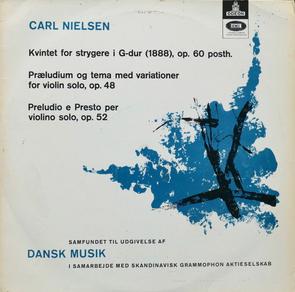 Bild Carl Nielsen, Telmányi-Kvintetten, Jørgen Fischer Larsen – Kvintet For Strygere I G-dur (1888), Op. 60 Posth. / Præludium Og Tema Med Variationer For Violinsolo, Op. 48 / Preludio E Presto P Schallplatten Ankauf