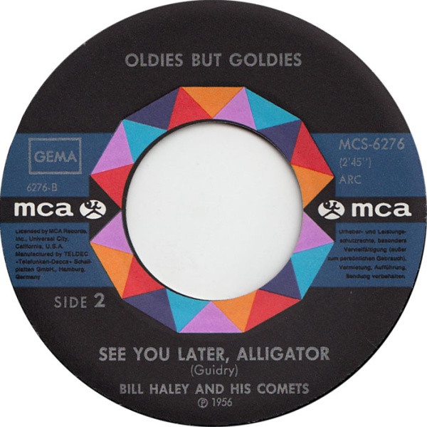 Cover zu Bill Haley And His Comets - Shake, Rattle And Roll / See You Later Alligator | 1972 | Vinyl, 45 RPM, 7