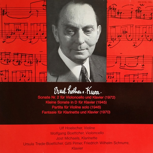 Bild Ernst-Lothar von Knorr, Ulf Hoelscher, Wolfgang Boettcher, Jost Michaels, Ursula Trede-Boettcher, Gitti Pirner, Friedrich Wilhelm Schnurr – Sonate Nr. 2 Für Violoncello Und Klavier (1972) / Schallplatten Ankauf