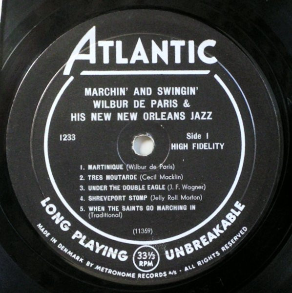 Cover zu Wilbur De Paris And His New New Orleans Jazz - Marchin' And Swingin' | Vinyl, LP, Remastered | Jazz | Denmark
