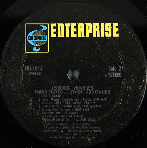 Cover zu Isaac Hayes - ...To Be Continued | 1970 | Vinyl, LP, Album, Stereo | Funk / Soul | US