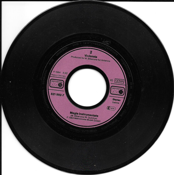Cover zu Violinista - Violinista | 1984 | Vinyl, 45 RPM, 7