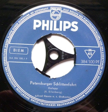 Bild Orchester Alfred Hause – Petersburger Schlittenfahrt / Dornröschens Brautfahrt | Vinyl, 45 RPM, 7″, Single, Mono, Reissue | Pop | Germany Schallplatten Ankauf