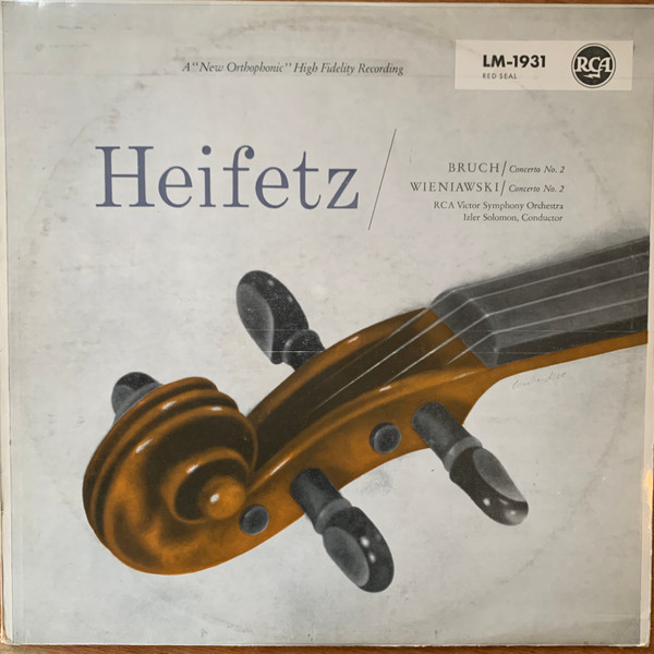 Bild Max Bruch, Henryk Wieniawski, Jascha Heifetz And RCA Victor Symphony Orchestra Conducted By Izler Solomon – Violin Concerto No. 2 In D Minor, Op. 44 / Violin Concerto No. 2 In D Minor, Op. 2 Schallplatten Ankauf