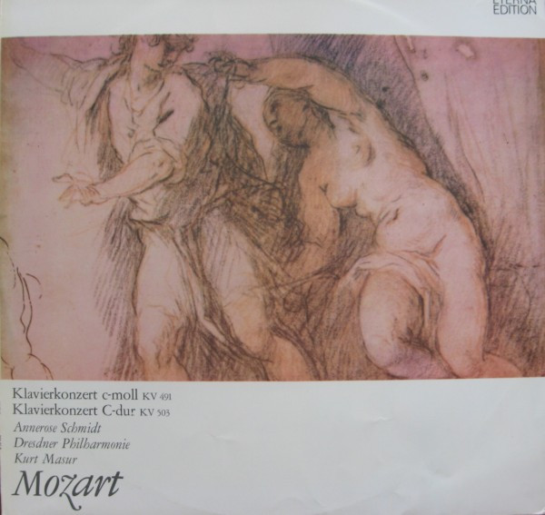 Bild Wolfgang Amadeus Mozart, Annerose Schmidt, Dresdner Philharmonie, Kurt Masur – Klavierkonzert C-moll KV 491 / Klavierkonzert C-dur KV 503 | 1974 | Vinyl, LP, Stereo | Classical Schallplatten Ankauf