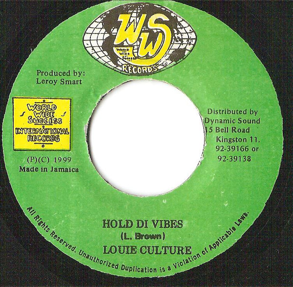 Bild Louie Culture – Hold Di Vibes | 1999 | Vinyl | Reggae | Jamaica Schallplatten Ankauf
