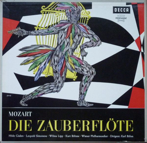 Cover zu Wolfgang Amadeus Mozart, Hilde Güden, Leopold Simoneau, Wilma Lipp, Kurt Böhme, Wiener Philharmoniker, Karl Böhm - Die Zauberflöte | Vinyl, LP, Album, Stereo | Classical | Germany Schallplatten Ankauf