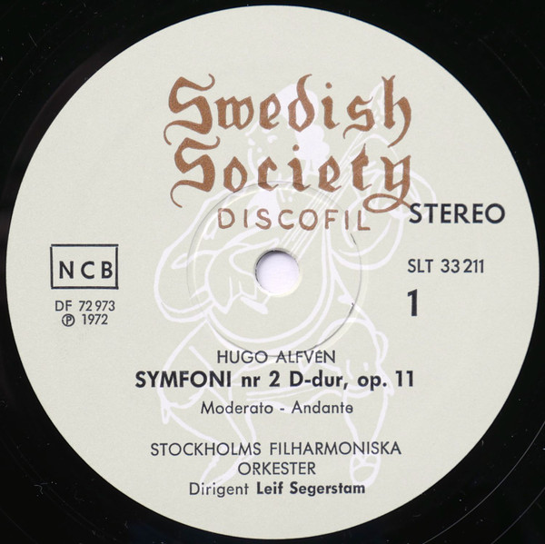 Cover zu Hugo Alfvén, Stockholms Filharmoniska Orkester, Leif Segerstam - Symfoni Nr 2 D-Dur, Op. 11 | 1972 | Vinyl, LP, Album, Stereo | Classical | Sweden
