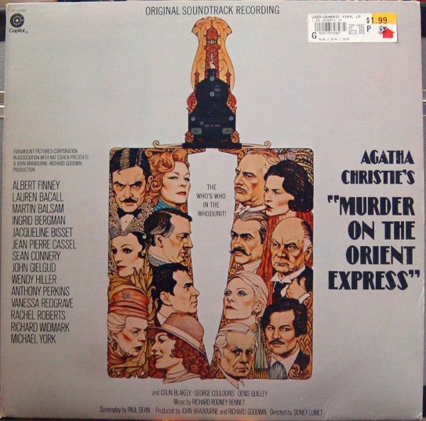 Bild Richard Rodney Bennett – Murder On The Orient Express (Original Soundtrack Recording) | 1974 | Vinyl, LP, Album | Classical, Stage & Screen | US Schallplatten Ankauf