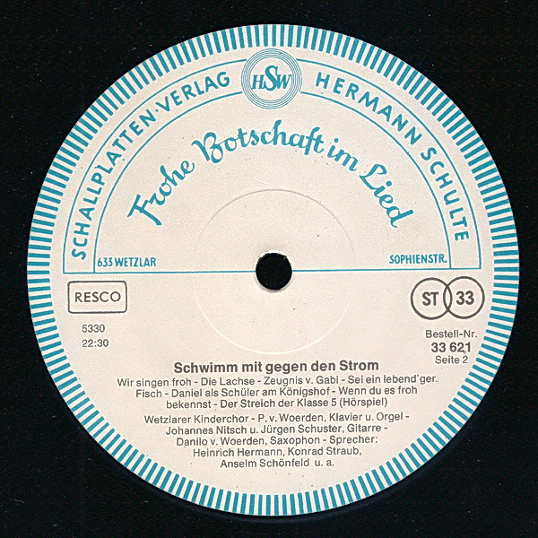 Cover zu Wetzlarer Kinderchor - Schwimm Mit Gegen Den Strom | Vinyl, LP | Children's | Germany
