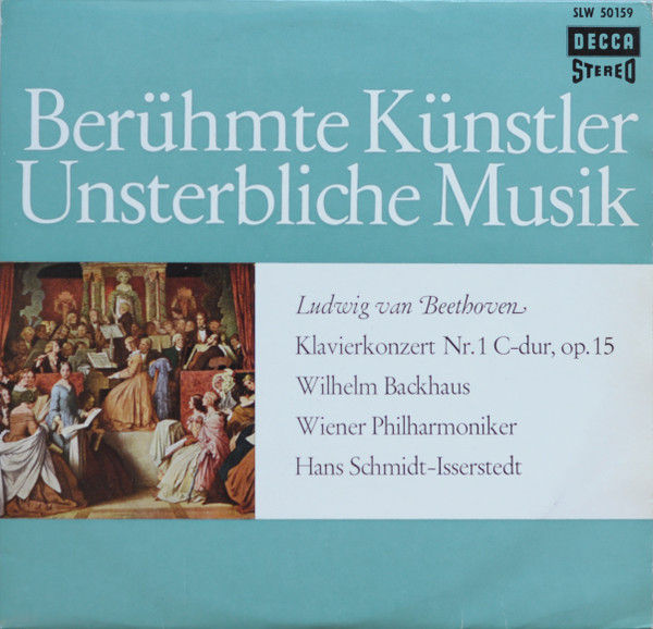 Bild Ludwig van Beethoven, Wilhelm Backhaus, Wiener Philharmoniker, Hans Schmidt-Isserstedt – Klavierkonzert Nr. 1 C-dur, Op. 15 | 1959 | Vinyl, LP, Stereo, 10″ | Classical | Germany Schallplatten Ankauf
