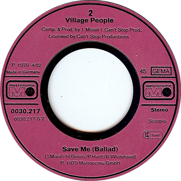 Cover zu Village People - Ready For The 80's | 1979 | Vinyl, 45 RPM, 7