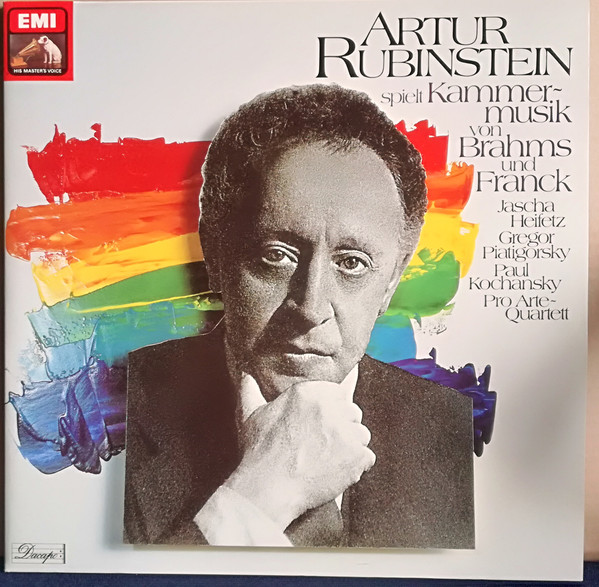 Bild Johannes Brahms, César Franck, Arthur Rubinstein, Jascha Heifetz, Gregor Piatigorsky, Paweł Kochański, Pro Arte Quartet – Rubinstein Spielt Kammermusik | Classical Schallplatten Ankauf