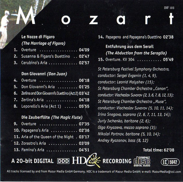 Cover zu Wolfgang Amadeus Mozart - Operatic Masterpieces | CD | Classical | Germany