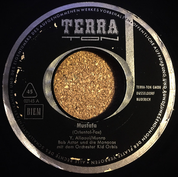 Bild Bob Astor (3) & Die Monacos & Das Orchester Kid Orbis, Ralph P. Gordon Und Sein Orchester – Mustafa / Kosaken Party | Flexi-disc, 45 RPM, 7″ | Jazz, Pop | Germany Schallplatten Ankauf