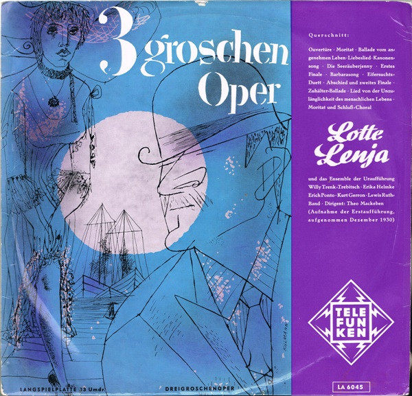 Bild Lotte Lenya – 3groschen Oper | Vinyl, LP, 10″ | Classical | Germany Schallplatten Ankauf