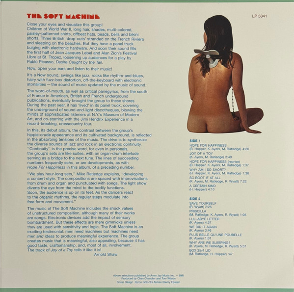Cover zu Soft Machine - The Soft Machine | 2010 | Vinyl, LP, Album, Reissue | Jazz, Rock | US