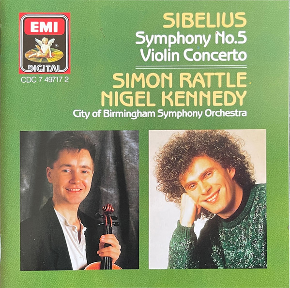 Bild Jean Sibelius – Nigel Kennedy, City Of Birmingham Symphony Orchestra, Sir Simon Rattle – Symphony No.5 / Violin Concerto | CD, Album, Stereo | Classical | Europe Schallplatten Ankauf