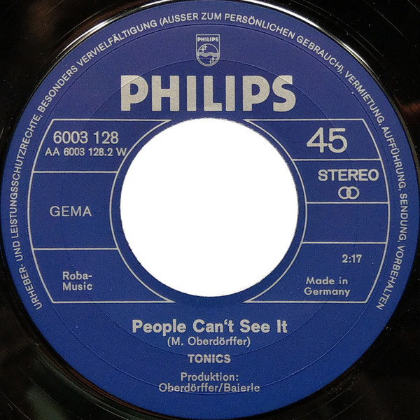 Cover zu The Tonics - Skinnie Minnie | Vinyl, Stereo, 45 RPM, 7