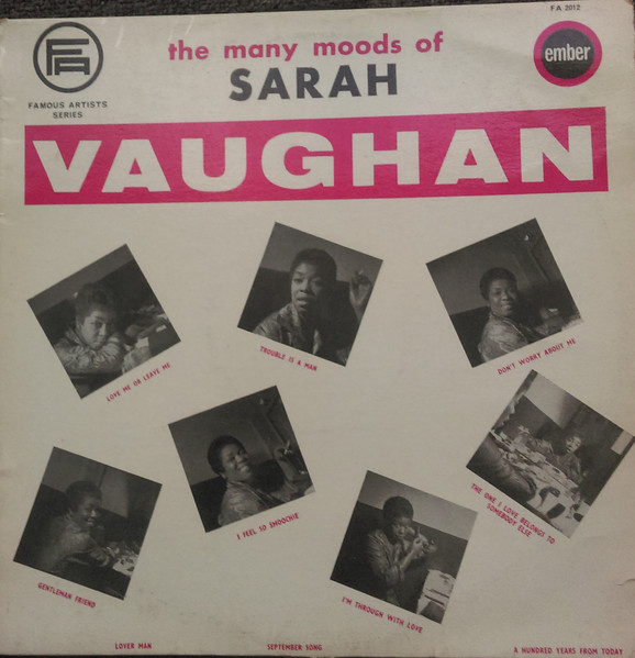 Bild Sarah Vaughan – The Many Moods Of Sarah Vaughan | 1965 | Vinyl, LP, Album, Mono | Jazz | UK Schallplatten Ankauf
