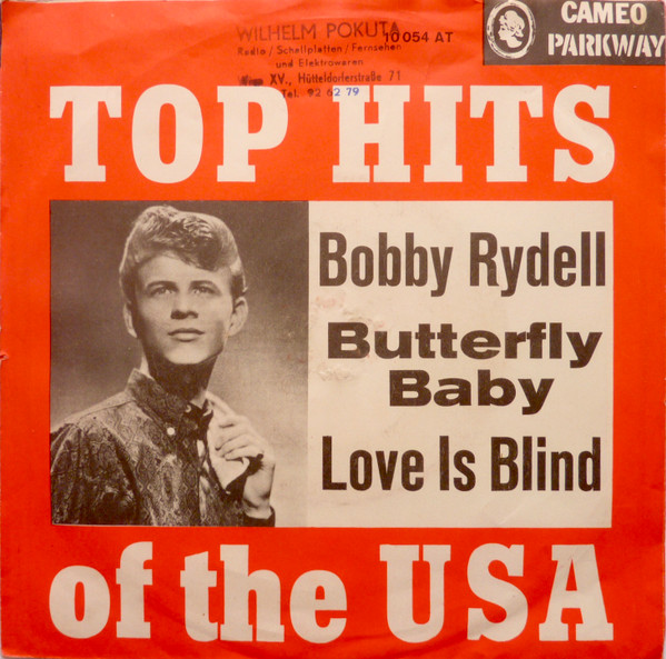 Bild Bobby Rydell – Butterfly Baby | 1963 | Vinyl, 45 RPM, 7″, Single | Rock, Pop | Germany Schallplatten Ankauf