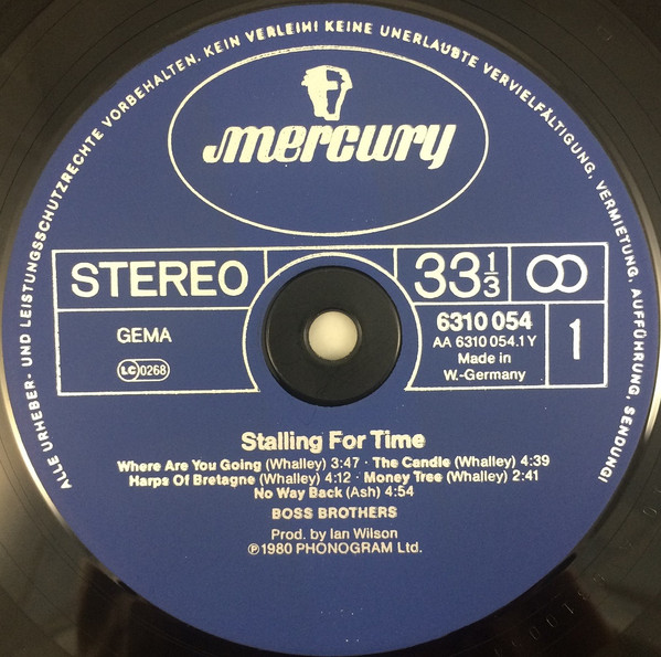Cover zu Boss Brothers - Stalling For Time | 1980 | Vinyl, LP, Album, Stereo | Rock | Germany