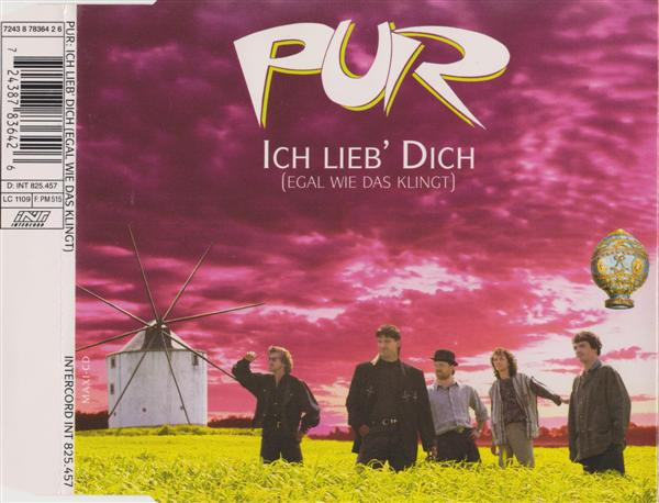 Cover zu Pur - Ich Lieb' Dich (Egal Wie Das Klingt) | 1995 | CD, Maxi-Single | Rock, Pop | Europe