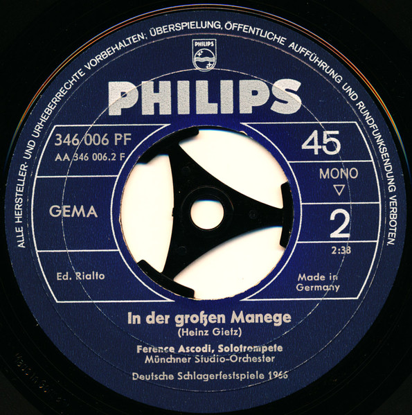 Cover zu Ference Ascodi - Bis Ans Ende Aller Tage | Vinyl, 45 RPM, 7