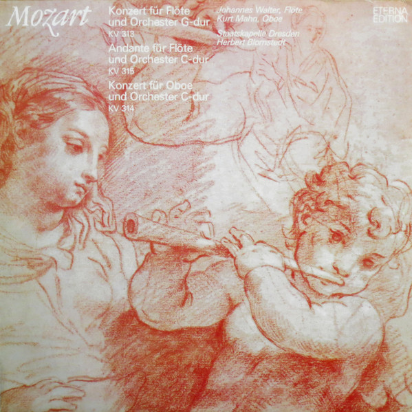 Bild Wolfgang Amadeus Mozart, Johannes Walter (2), Kurt Mahn, Staatskapelle Dresden, Herbert Blomstedt – Konzert Für Flöte Und Orchester G-dur KV313, Andante Für Flöte Und Orchester C-dur KV315, Schallplatten Ankauf