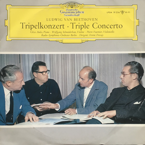 Bild Ludwig van Beethoven – Géza Anda, Wolfgang Schneiderhan, Pierre Fournier, Radio-Symphonie-Orchester Berlin, Ferenc Fricsay – Tripelkonzert = Triple Concerto | 1961 | Classical Schallplatten Ankauf