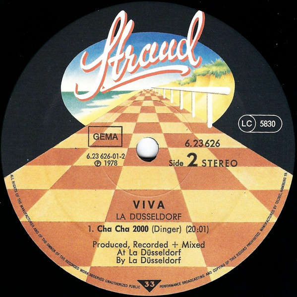 Cover zu La Düsseldorf - Viva | 1978 | Vinyl, LP, Album, Stereo | Electronic, Rock | Germany